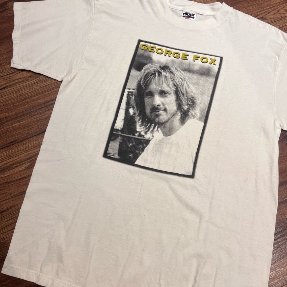 Vintage George Fox Country Band T Shirt Big Graphic Tultex Size XL